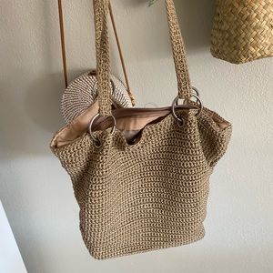 Boho style - beige color bag